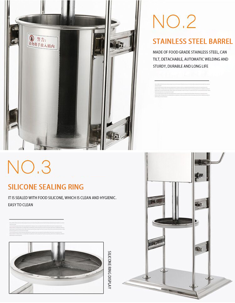 Sausage Stuffer Vertical 5L - 5L 수직형 수동 스테인리스 소시지 제조기