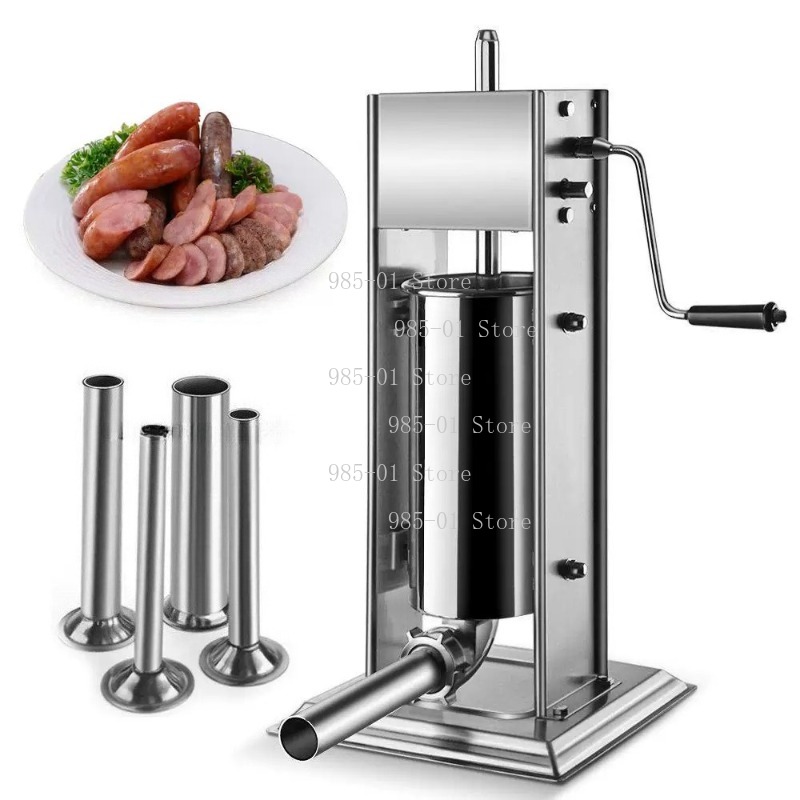 Sausage Stuffer Vertical 5L - 3L, 5L, 7L 용량의 수직형 수동