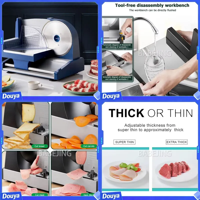 Commercial Bread Slicer Electric - 상업용 전기 슬라이서, 높이 조절 가능한