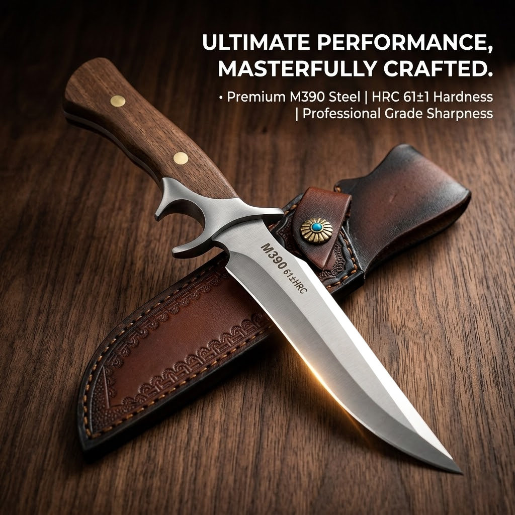 야외용 포켓 나이프 M390 스틸 고정날 나이프 가죽  - Meat Slicer Replacement Blade 리뷰 및 가격