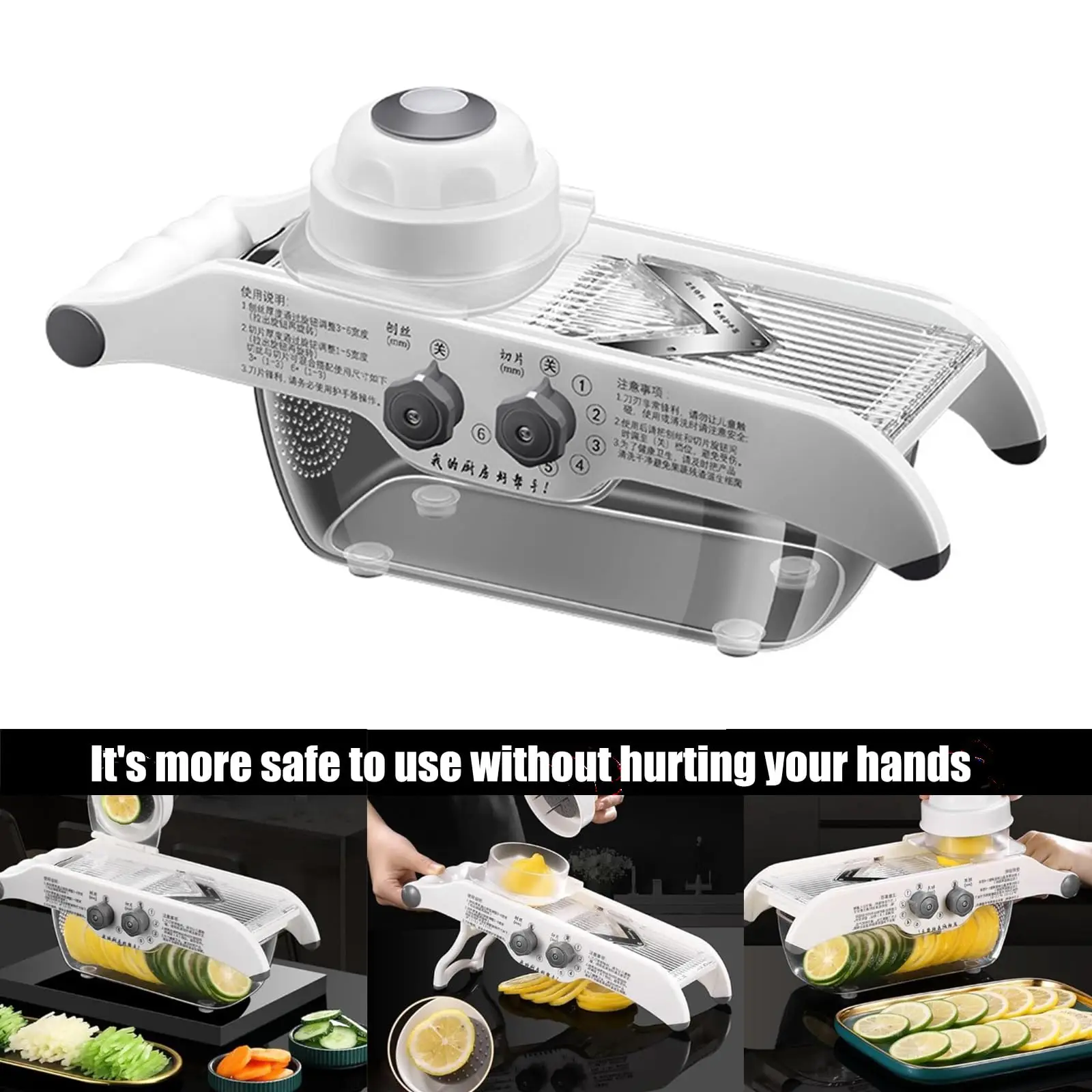 레몬 슬라이서, 조절 가능한 채소 및 식품 절단기, 채 - Food Slicer Machine Stainless 리뷰 및 가격