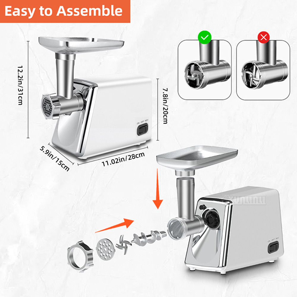 M2 전기 고기 소시지 분쇄기, 다기능 샐러드 기계,  - Meat Slicer Machine 300W 리뷰 및 가격