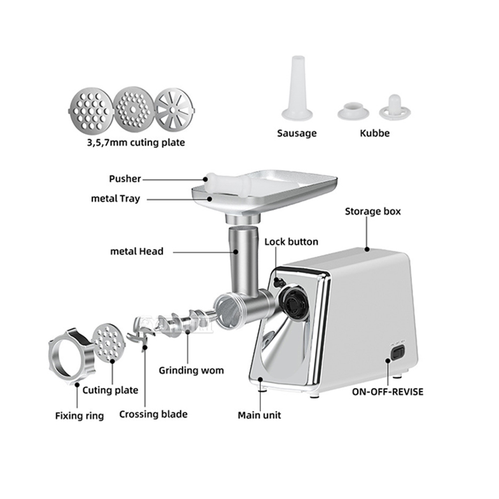 다기능 고기 절단기 가정용 전기 소시지 분쇄기 샐러드  - Meat Slicer Machine 300W 리뷰 및 가격
