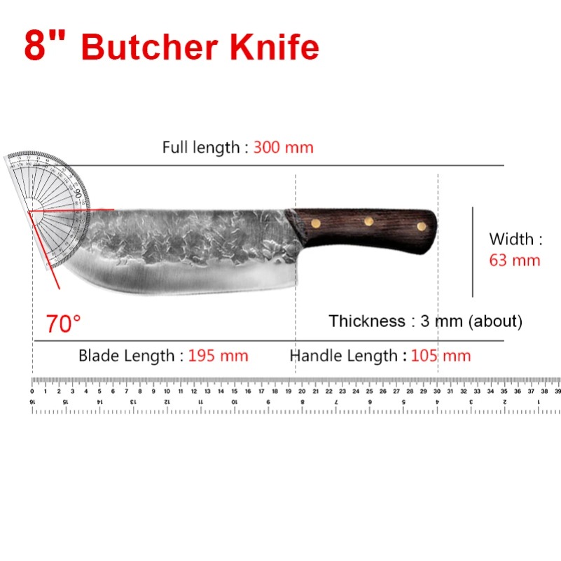 수제 칼 도축용 식칼 주방칼 요리용 칼 고기 채소 BB - Meat Slicer Replacement Blade 리뷰 및 가격