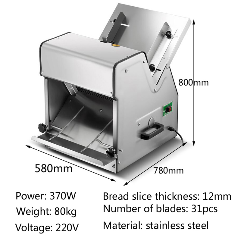 상업용 전기 빵 슬라이서 스테인리스 스틸 토스트 커터  - Commercial Bread Slicer Electric 리뷰 및 가격