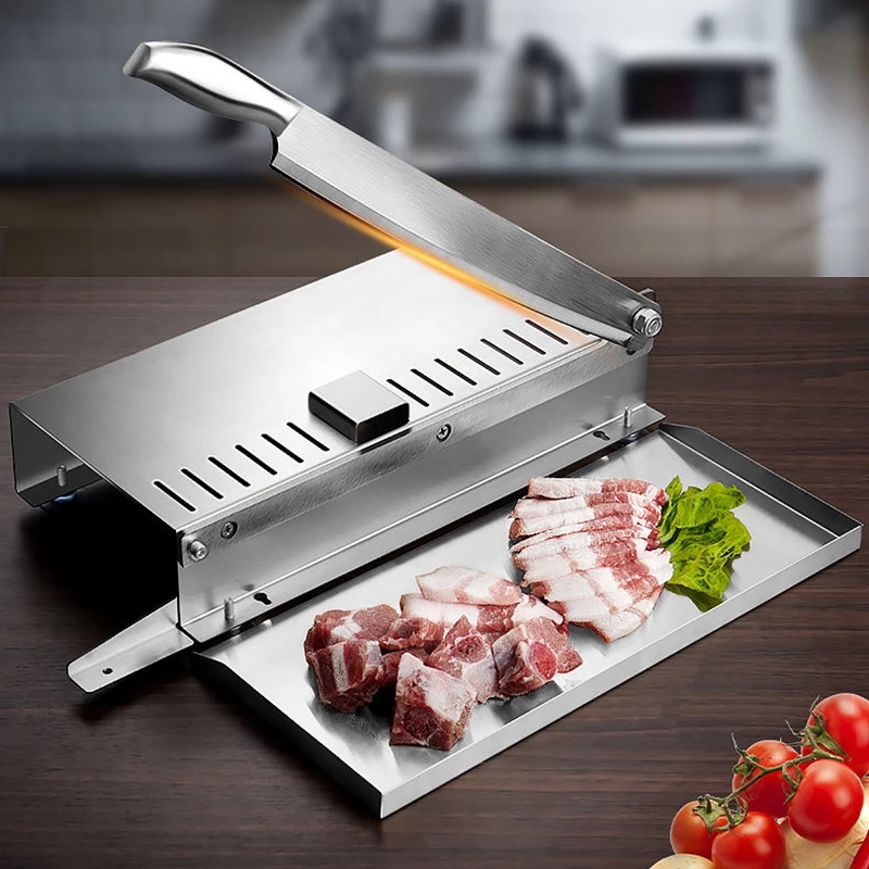 상업용 가정용 수동 양고기 뼈 절단기, 쇠고기 허브 양 - Frozen Meat Slicer Manual 리뷰 및 가격